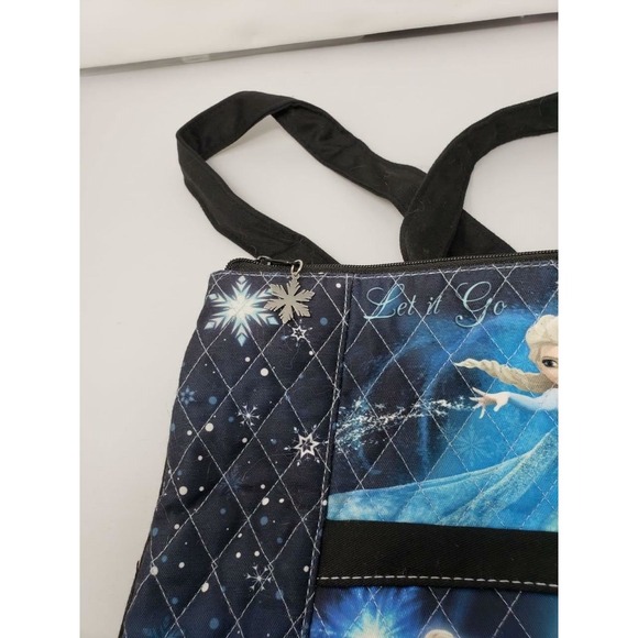 NWOT BRADFORD EXCHANGE DISNEY FROZEN ELSA & ANNA TOTE BAG - Picture 2 of 4